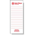 50 Page Magnetic Note-Pads with Medium Red Imprint (2.75"x7")